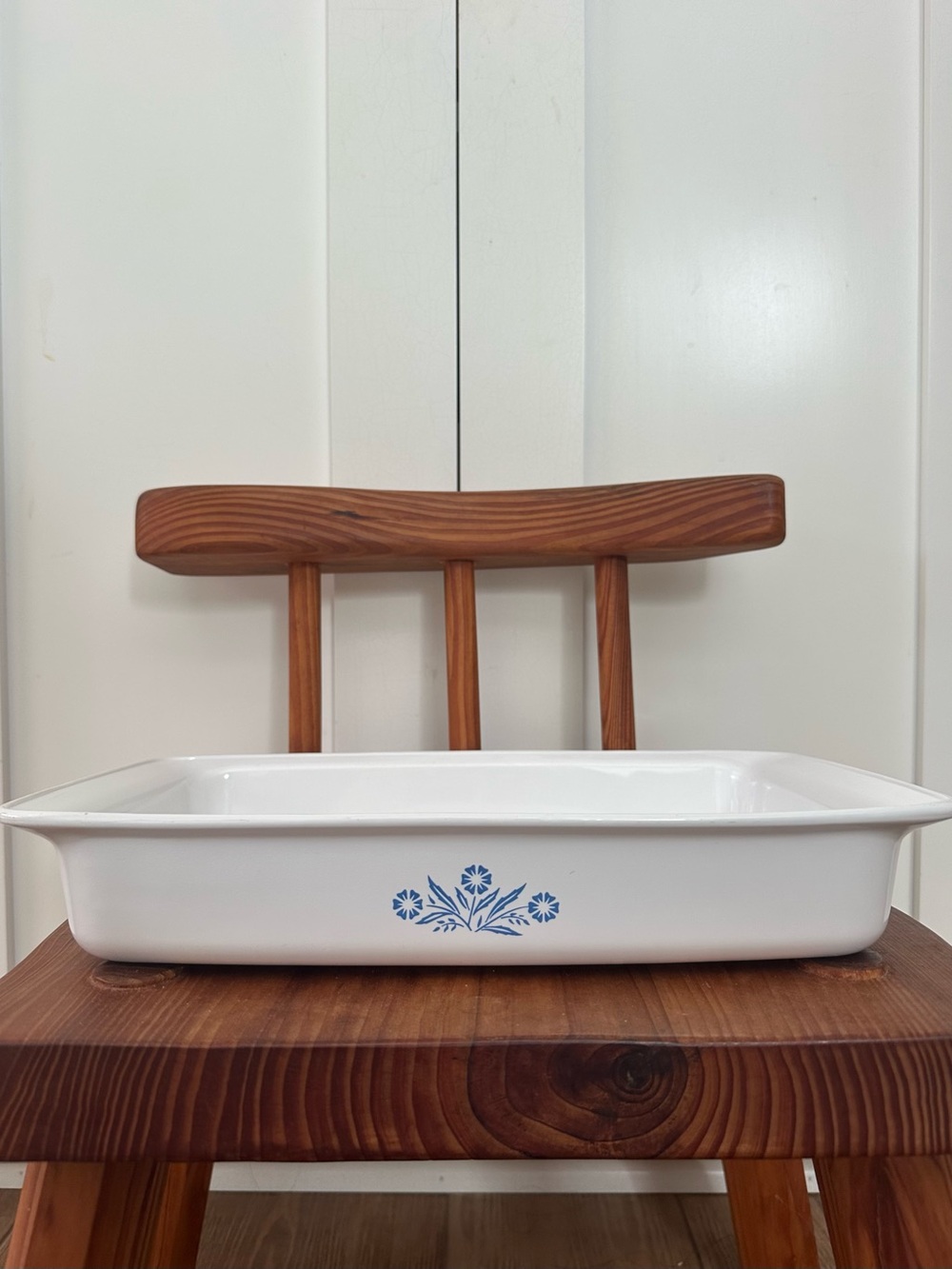 Vintage Corning Ware Blue Cornflower P-332 Rectangular Baking Dish Bakeware